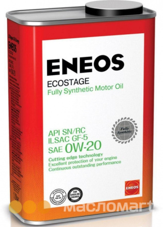 0/20 Ecostage ENEOS   0,94л. синт. API SN Масло моторное /кор.20шт./