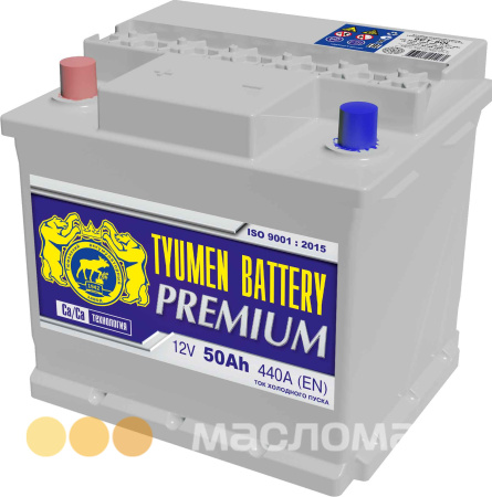 50 о.п. Tyumen Battery "PREMIUM" 440А (206*175*190)
