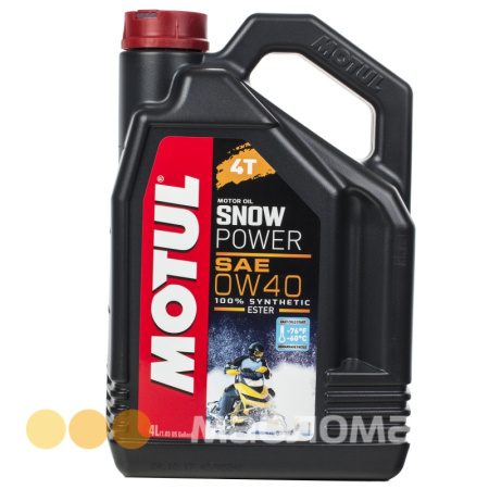 4T 0/40 Snowpower MOTUL   4л. синт. API SJ Масло моторное для снегоходов /кор.4шт./