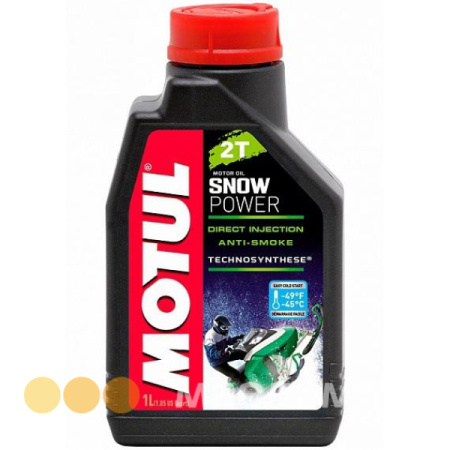 2T Snowpower MOTUL   1л. синт. API TC Масло моторное для снегоходов /кор.12шт./