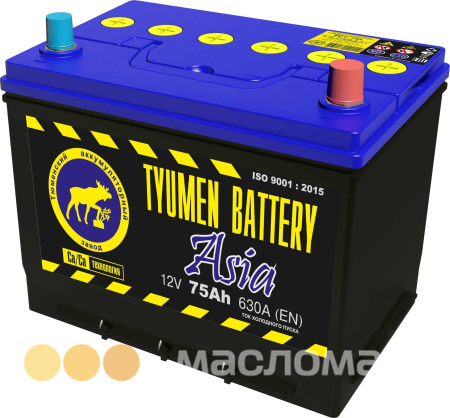 75 о.п. Tyumen Battery ASIA D26 630А (266*172*220)