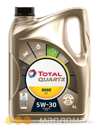 5/30 Quartz 9000 Future NFC TOTAL   4л. синт. API SL/CF Масло моторное/кор. 4 шт/