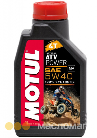 4T 5/40 ATV Power MOTUL   1л. синт. API SN/SM/SL/SJ Масло моторное для спорт.квадроциклов/кор.12шт./